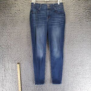 Maurices Jeans Womens Medium Blue Super High Rise Stretch Denim Regular